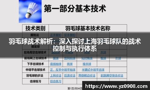 羽毛球战术解析：深入探讨上海羽毛球队的战术控制与执行体系